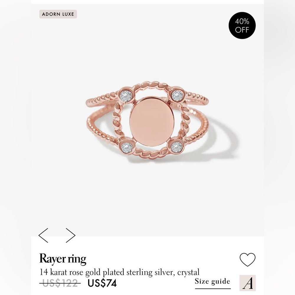 Adornmonde Rayer ring